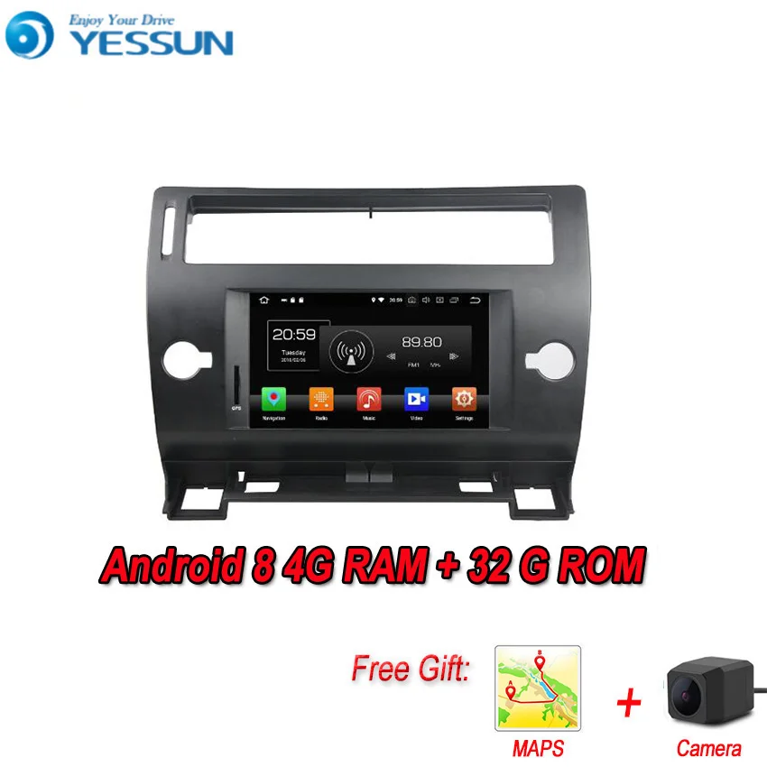 Excellent YESSUN Android 8 4G RAM For Citroen C4 2005~2011 Car Navigation GPS Multimedia Player mirror link Separate Radio Touch Screen 0