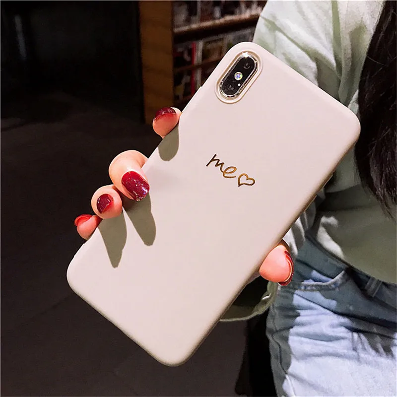 

Cool Wind Soft TPU Case for iPhone 6S 8 7 6 S Plus Matte Back Coque for iPhone X XS Max XR Love Phone Case Capa