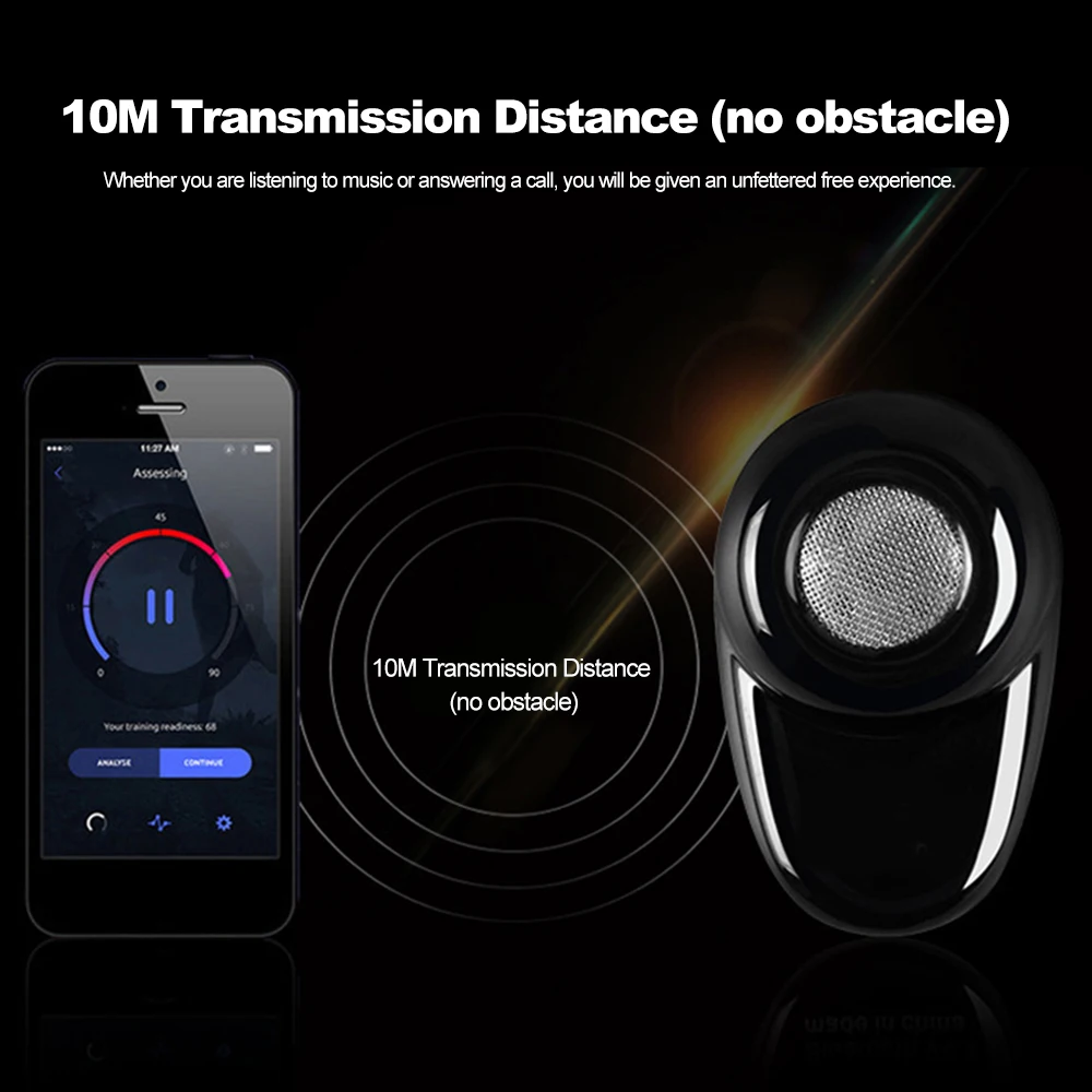 S520 невидимые наушники Bluetooth в ухо стерео музыкальные для смартфона без рук с
