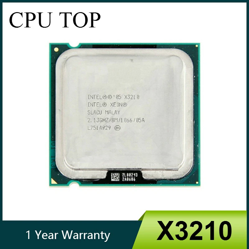 Четырехъядерный процессор Intel Xeon X3210 2 13 ГГц LGA 775 8 м 1066 МГц серверный Q6600|processor quad