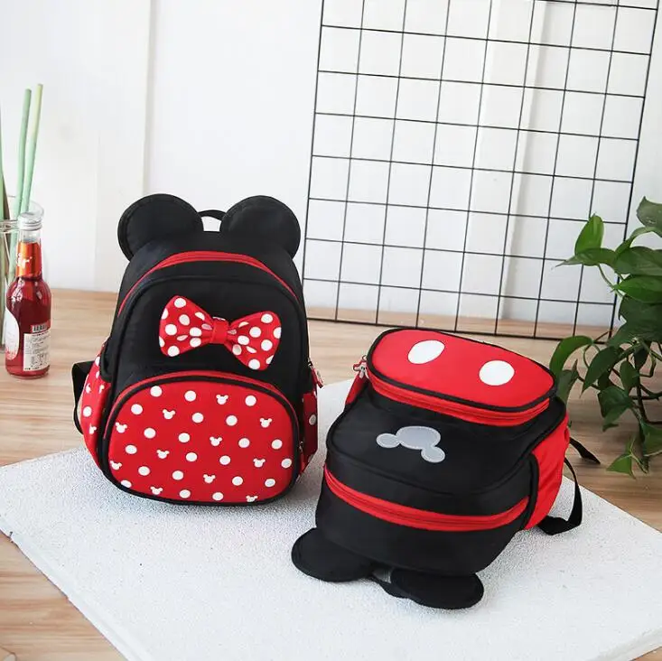 

New Kids bag Kindergarten Children Cartoon Mickey School Bags Minnie Backpack Waterproof Schoolbags Satchel