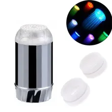 Cambio de 7 Colores Mini Cocina Baño Accesorios Cocina Puro Resplandor Led Corriente de Agua de Grifo Torneiras Cozinha Grifo Aireador