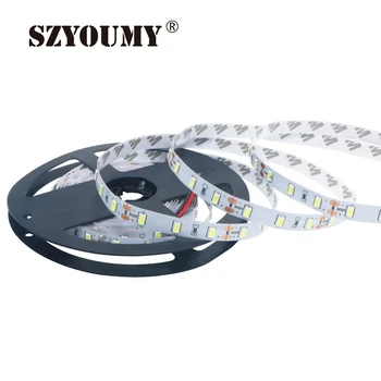 

SZYOUMY 500m/Lot NEW LED Flexible Strip 5630 60LED/m DC 12V 300leds Warm White Bright Soft Article Lamp Non-Waterproof Wholesale