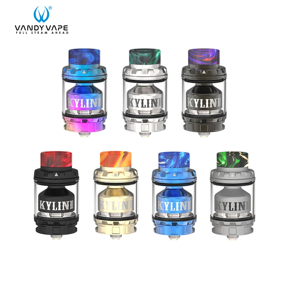 

Original Vandyvape Kylin V2 RTA Tank 3ml to 5ml Vape Atomizer Electronic Cigarette Single / Dual coil Airflow E Cig Vaporizer