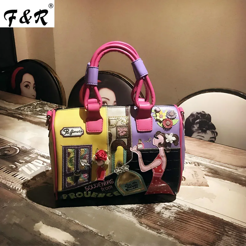 

Boston Bag Women Handbag Women Shoulder Bag Leather Messenger Crossbody Bag for Women 2018 Braccialini Design luis vuiton gg bag