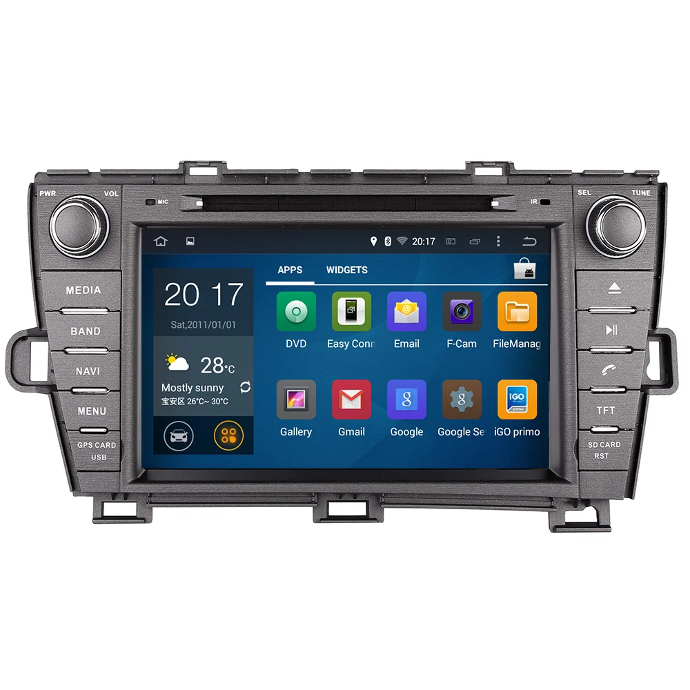 Top 4G RAM Android 9.0 Car DVD For Toyota Prius 2009 2010 2011 2012 - 2018 2019 Octa Core 32G Radio GPS Multimedia Player Head Unit 3