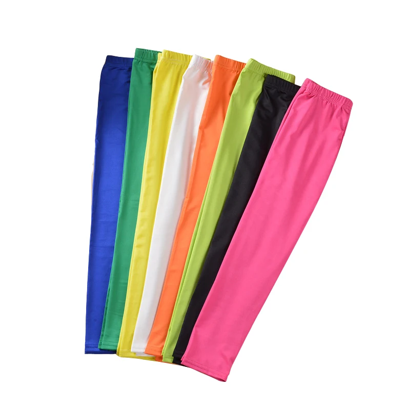 

Summer Cotton Candy Color Leggings Baby Girl Clothes Preschool Leggings Kids Trousers Dance Pants Children's Clothing 3-10 Yrs