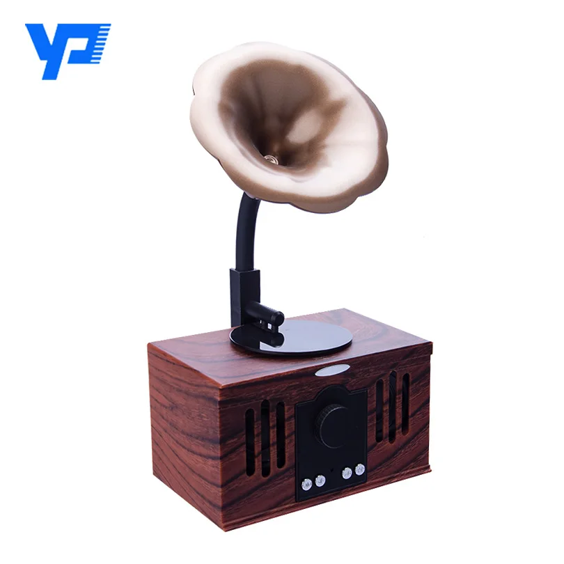 

Retro Radio Phonograph Shape Wireless Bluetooth Speaker for MP3 Music Player Support FM TF Card USB Disk Hands-free Call Speaker