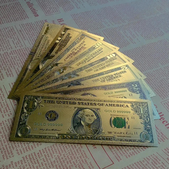World Paper Money Collection 8pcs/Set Banknotes USA