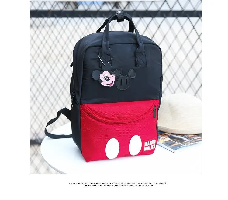Disney Микки Маус детская школьная сумка с героями мультфильмов для школьников дорожная сумка для девочки детская сумка для хранения книг канцелярские принадлежности