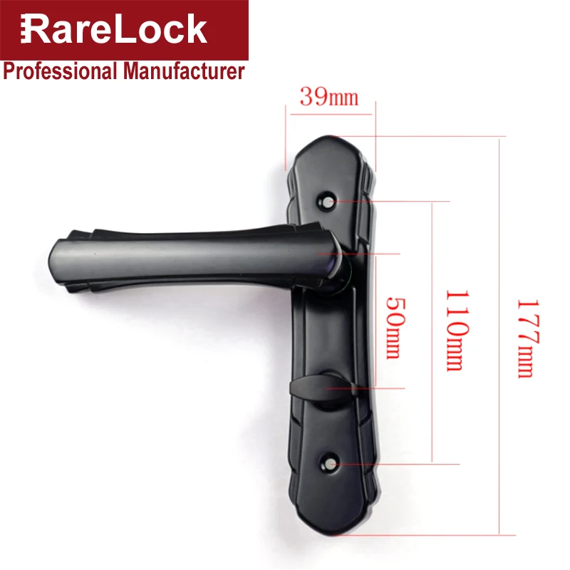 Keyless Handle Door Lock for Bedroom Bathroom Women Cloakroom Dress Fitting Room Toilet Public Convenience Rarelock_voghion.com