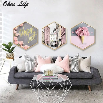 

Modern Wall Art Print Pink Paris Girl Dream City Canvas Painting Nordic Posters Prints Wall Pictures Living Room Bedroom Decor