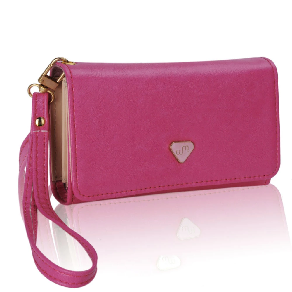 Multifunctional Women\\\'s Envelope Wallet Purse PU Leather Clutch Bag Solid Phone Case Cover For iPhone 4/4S/5 For Sumsung