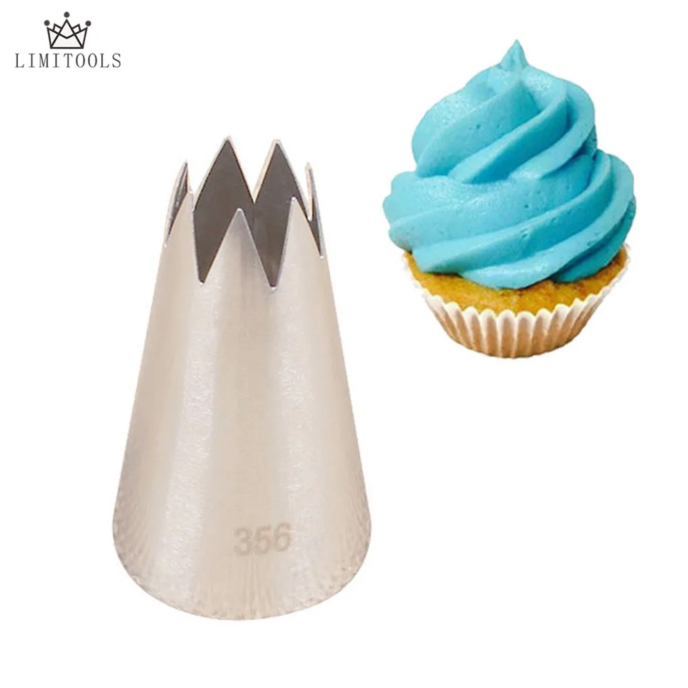 

LIMITOOLS #356 Cake Decorating Tools Big Stainless Steel Icing Piping Cream Nozzles Bakeware Pastry Tips Baking & Pastry Tools