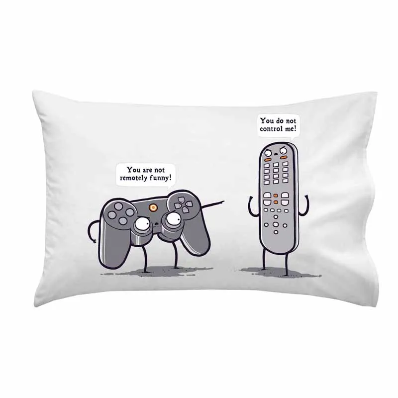 

Controlling Funny Video Game Controller & TV Remote - Pillow Case Single Pillowcase