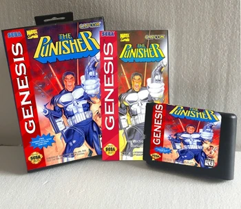 

16 Bit MD card for Sega MegaDrive for Genesis With Manual Book + Retail Box --- The Punisher