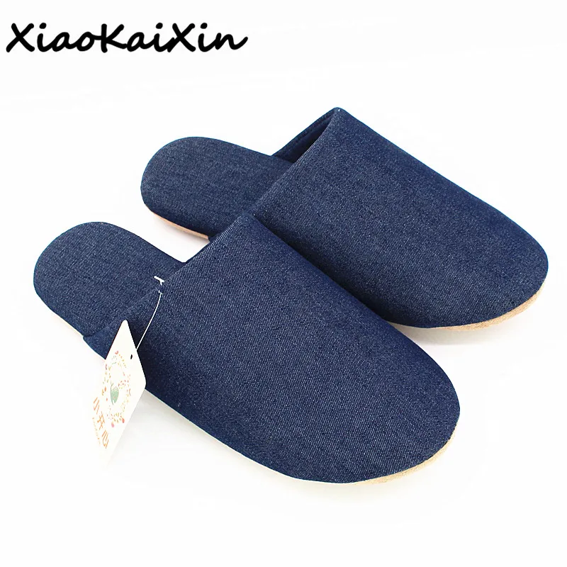 Fashion Couple Denim Home Shoes for Men  Women Light 