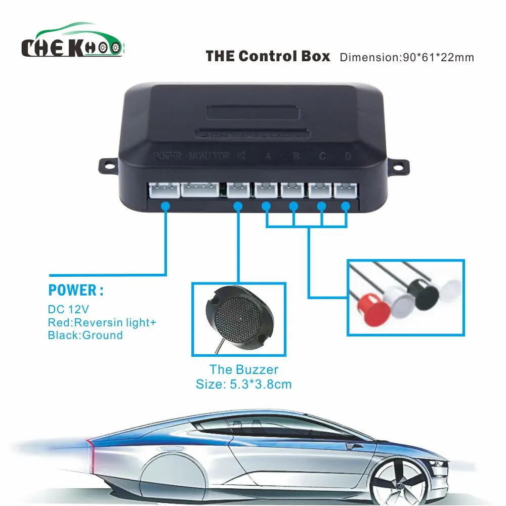 Автомобильный Автоматический парктроник датчик парковки со звуковым сигналом с 4 датчиком заднего хода автомобиля радар-монитор детектор Система подсветка дисплея