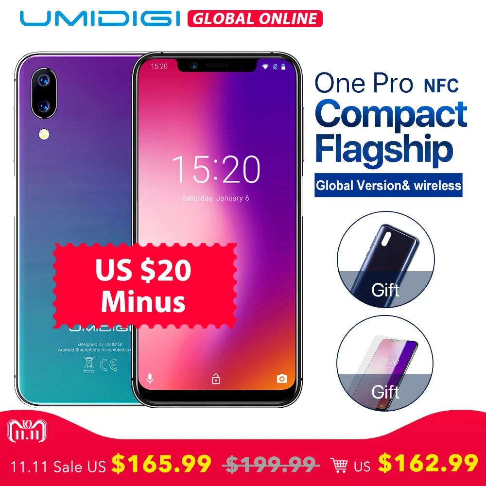 UMIDIGI One Pro Global Band 5.9" Android 8.1 mobile phone