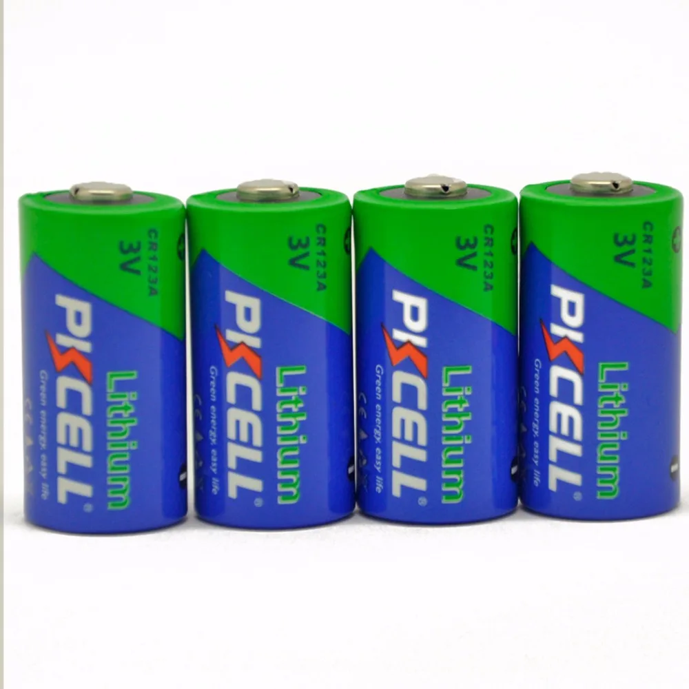 12 X PKCELL CR123A литий Батарея CR123 CR 123 CR17335 123A CR17345 16340 2/3A 3V Li MnO2 фото батареи для
