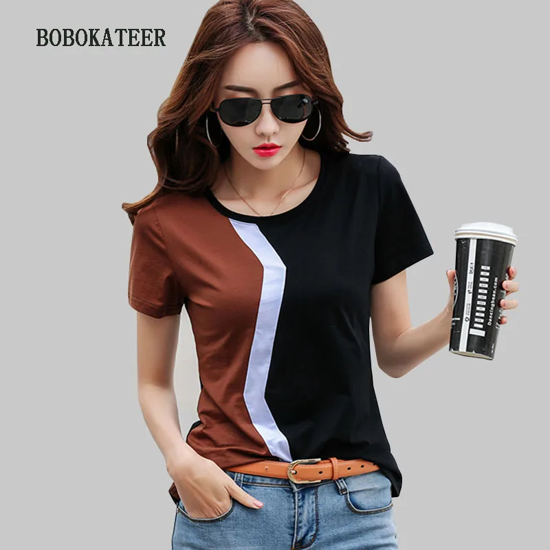 BOBOKATEER camisetas mujer verano Повседневная футболка женская футболка размера плюс женские топы летние футболки женская футболка