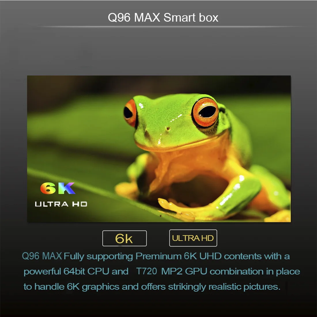 Android 9,0 Smart tv Box Q96 Max Allwinner H6 Четырехъядерный 4 ГБ ОЗУ 32 Гб ПЗУ 6K H.265 2,4G WiFi USB3.0 медиаплеер телеприставка