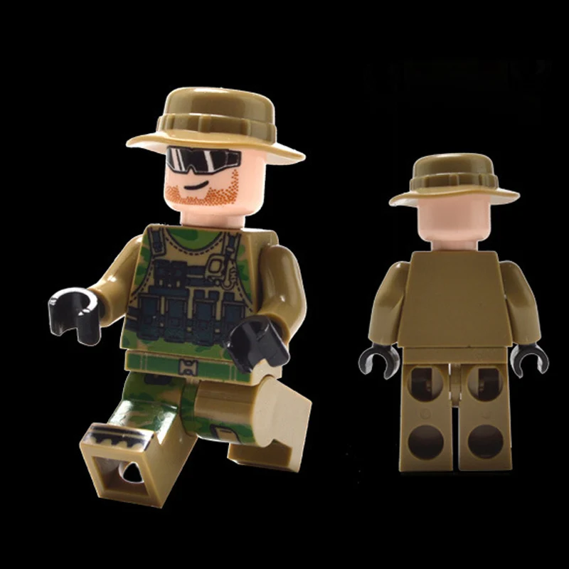 50 шт. военный Второй мировой войны SWAT полицейский пистолет оружие армии Солдат строительные блоки фигурки кирпичи MOC оружие город игрушки