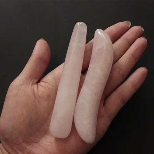 2 pcs Natural rose quartz body massage wand face massage wand reiking healing relax tool acupunture point stick 2 pcs Natural rose quartz body massage wand face massage wand reiking healing relax tool acupunture point stick