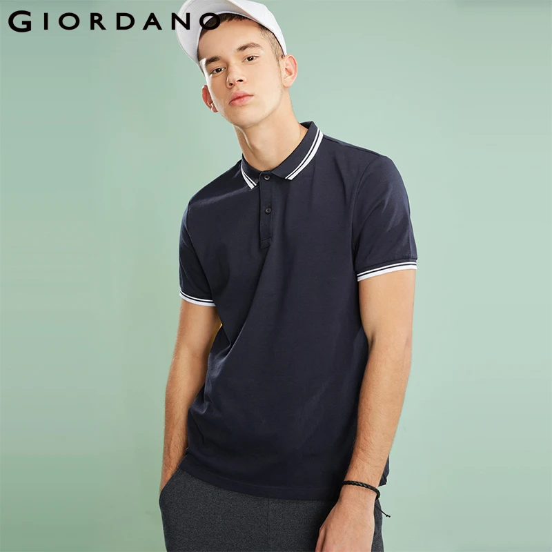 Giordano быстросохнущая футболка Polо с короткими рукавами выполнена в нескольких