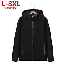 XFWHX большой размер 8XL 7XL мужская зимняя куртка теплые мужские пальто модные толстые теплые мужские парки Мужская брендовая одежда в стиле кэжуал