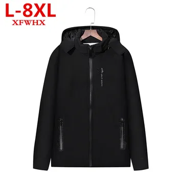 

2017 XFWHX new big size 8XL 7XL Men Winter Jacket Warm Male Coats Fashion Thick Thermal Men Parkas Casual Men Branded Clothing