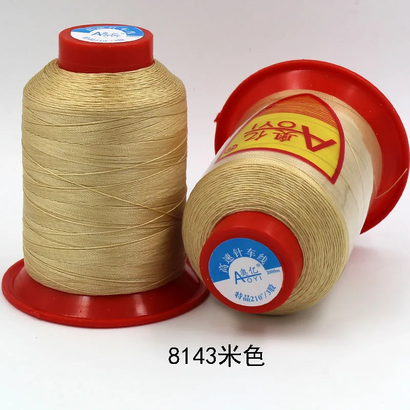 210D/3 скрепленные нитки для шитья без свободного запаса легче для швейной машины высококачественные кожаные нитки прочные - Цвет: 8143