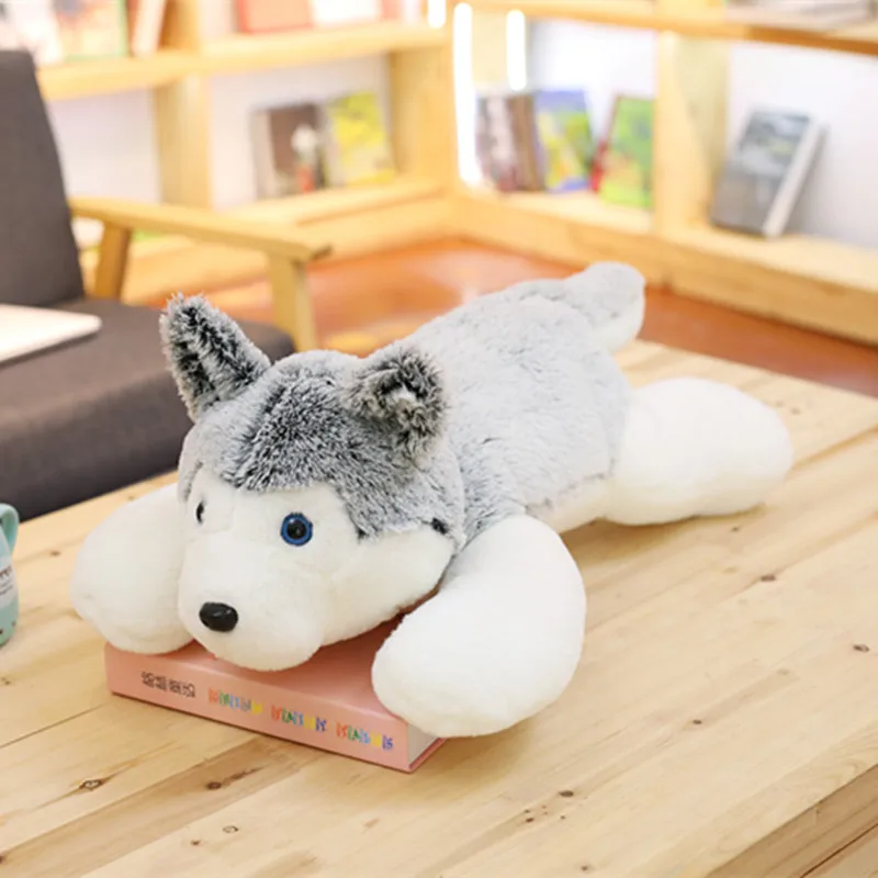 Miaoowa 1pc 60cm Cute Husky Dog Plush Toy Stuffed Kids Doll Kawaii Animal Gift Soft Sofa Pillow Creative Birthday Gift fot Girls