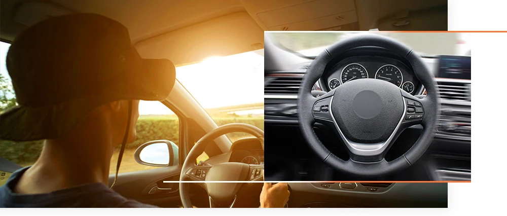 Cobertura de Volante para Bmw Quero Camurça Preta Marcador Azul F20 F21 F22 F23 F30 F31 F34 F32 F33 F36 eu 9 Cheap Capas p direção