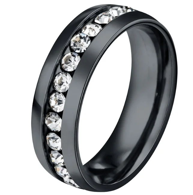 1 Pair Alliance Ring Highly Polished Stainless Steel Wedding Ring Quality Plating Never Fade Couple Love Ring For Women Men