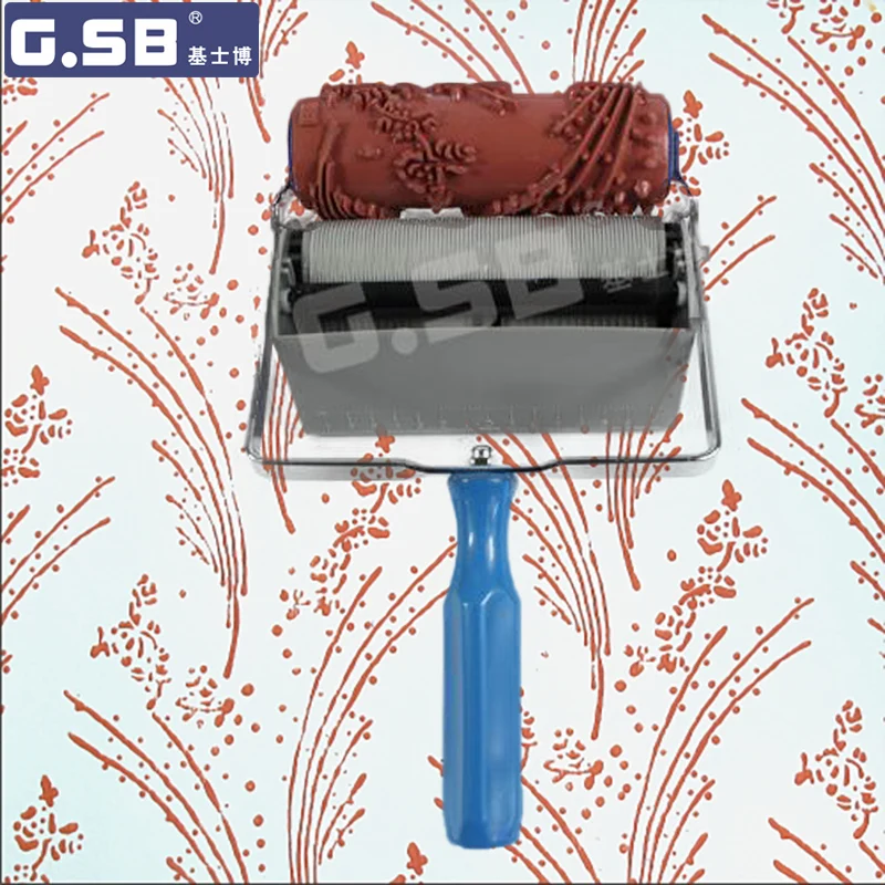 DIY 6 &quotдюймовый Мягкий резиновый ролик узор декоратора 150 мм древесины малярный