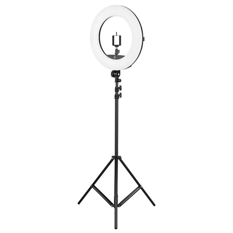 Tycipy 18 &quotкольцо света FS 480 Регулируемый 3200 К 5500 светодиодный Би цветной фотографии