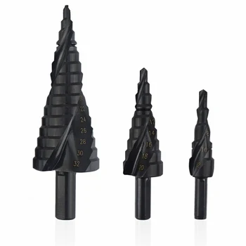 

3Pcs HSS Spiral Step Cobalt Drill Bit Metal Hole Cutter Set 4-12mm 20mm 32mm