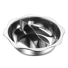 Стоковые горшки для семейного отеля, коммерческая большая емкость, двойной ароматизированный суп, восьмиугольный из нержавеющей стали, горячий суп