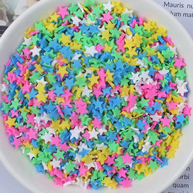 FLA 100g Slime Clay Fake Candy Sweets Sugar Sprinkle Decorations for Fake Cake Dessert Food Particles Decoration Toys 7