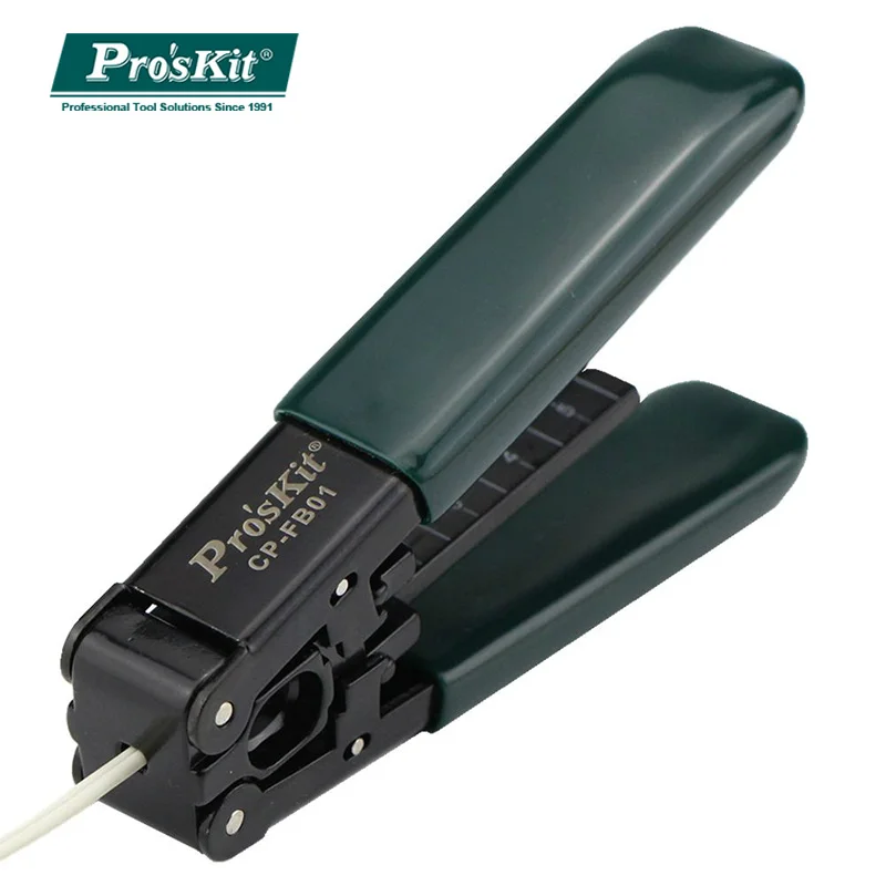 

Pro'sKit CP-FB01 FTTH Drop Cable Stripper for 3.1x2.0mm FTTH Drop Cables with PVC Non-slip Handle