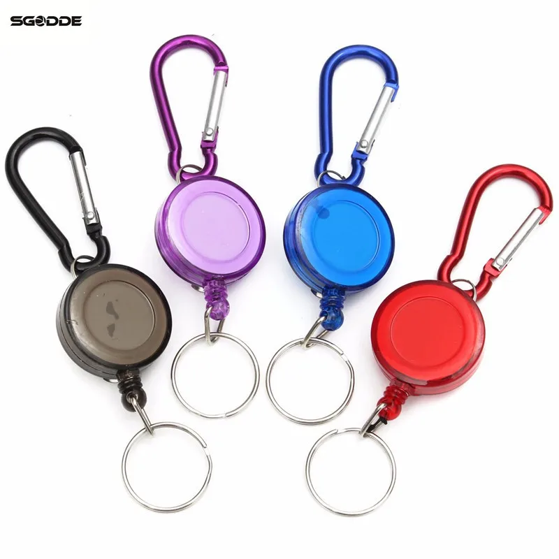 

1pcs mulitifunctional Badge Spreader Carabiner Tool Recoil Retractable Reel Strap Belt Clip Tool Outdoor tools