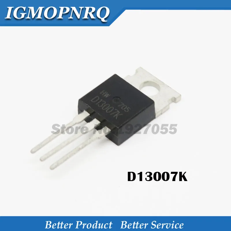 10 шт./лот D13007K 13007K TO 220 8 a400v80w Транзистор высокого давления NPN|Интегральные схемы| |