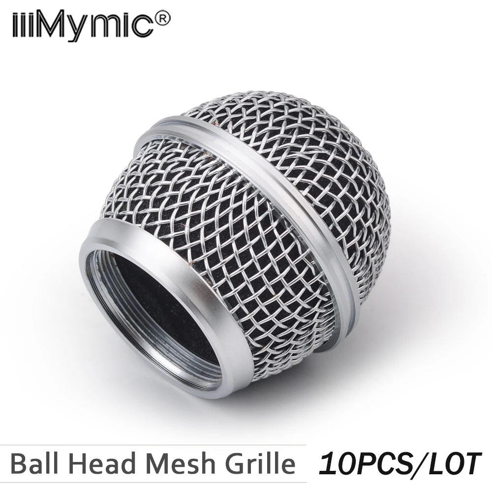10PCS New Replacement Ball Head Mesh Microphone Grille for Shure SM 58