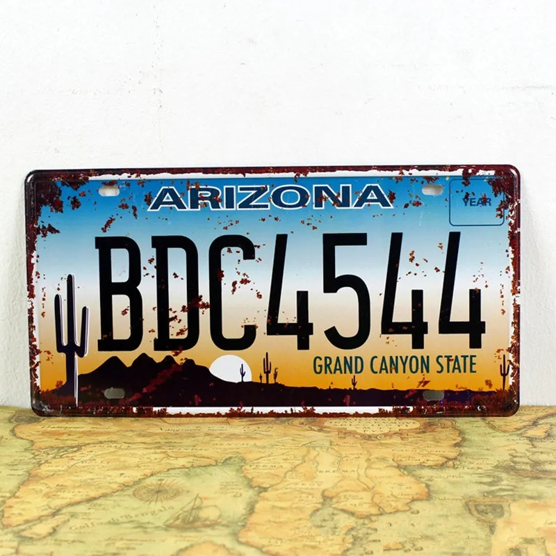 Винтажная Автомобильная номерная металлическая пластина США CALIFORNIA SUBLIME Wall Art ремесло винтажная железная живопись для винтажная вывеска Бар Кафе Гараж Декор A928 - Цвет: BDC