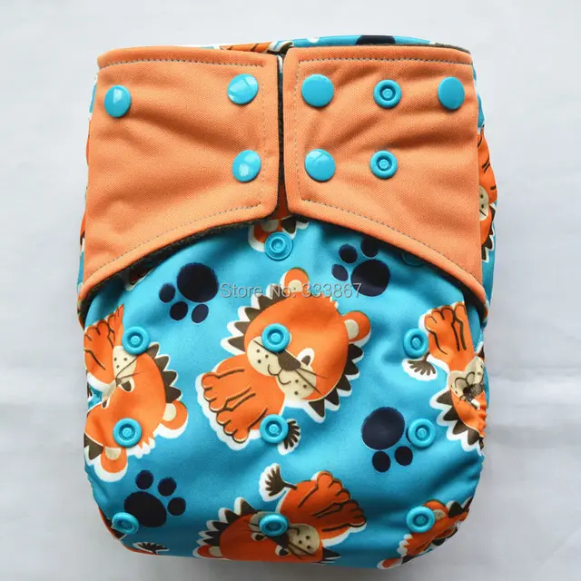 All In One Charcoal Bamboo Baby Cloth Diaper Nappy Washable Reusable