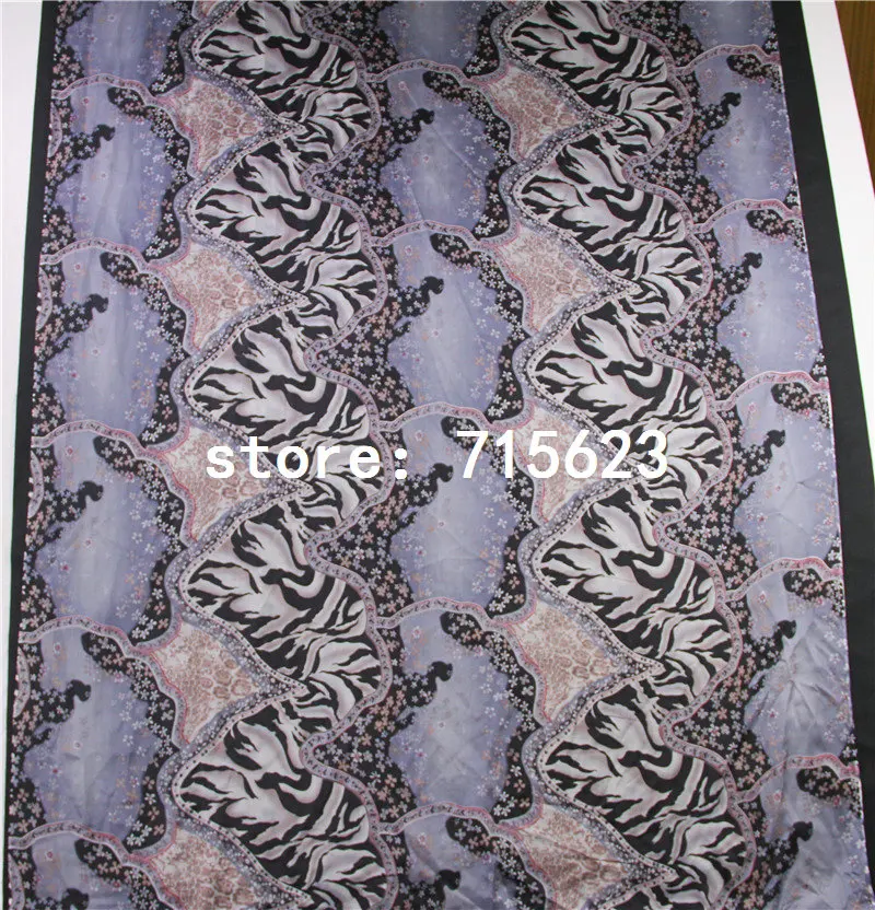 

1607014 silk fabric printed silk chiffon fabric for silk dress