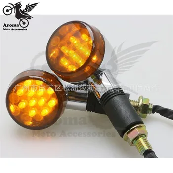 

smoke lens vintage parts motorbike unviersal moto turn signal light for honda suzuki yamaha Kawasaki retro motorcycle flashing