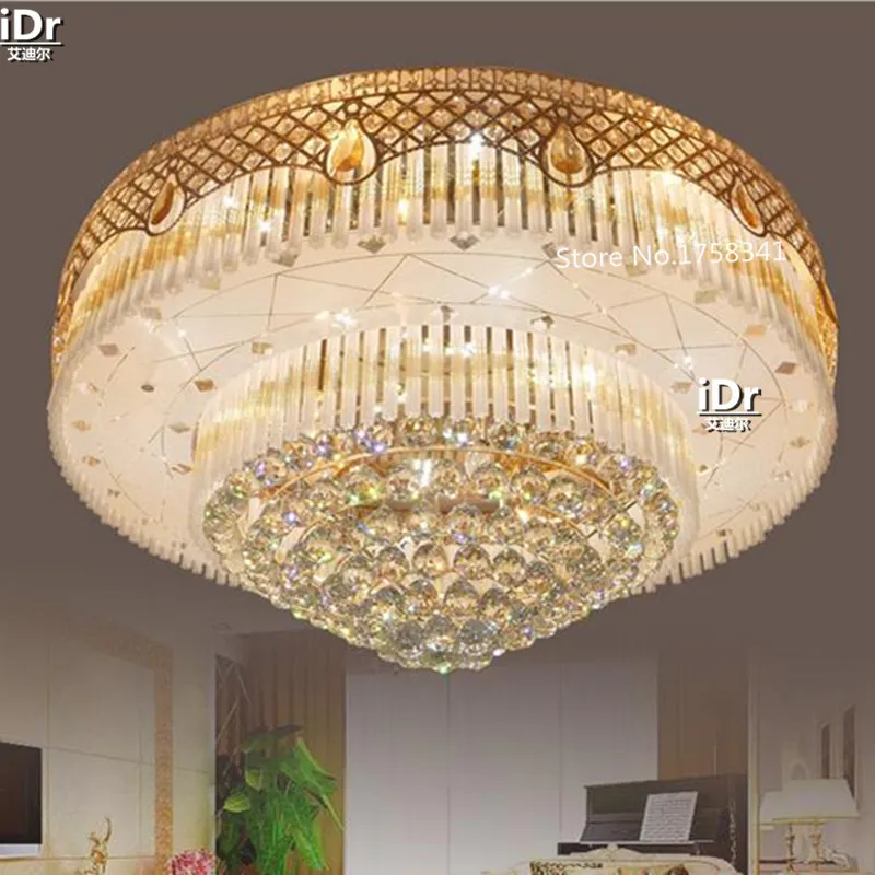 

Modern crystal lamp round LED crystal lamp crystal lamp living room European-style hot Ceiling Lights Rmy-0515