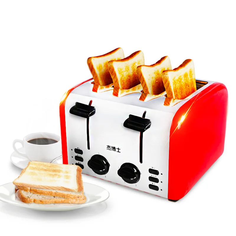 

Toaster 4 Pieces Commercial Fully Automatic Toast Oven Home Breakfast Toaster